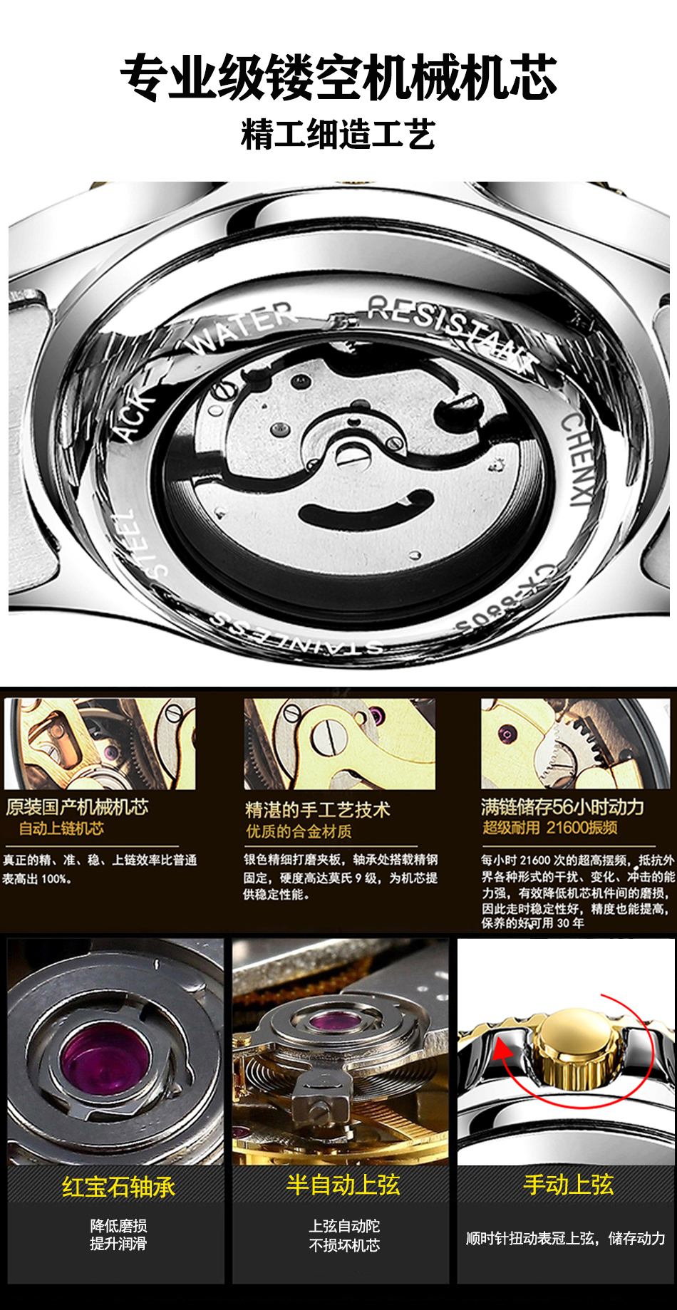 穩(wěn)達(dá)時經(jīng)典商務(wù)機械手表批發(fā)供應(yīng)，源頭廠家一手貨源支持混批